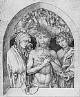 The Man of Sorrows with the Virgin Mary and St John the Evangelist by Martin Schongauer